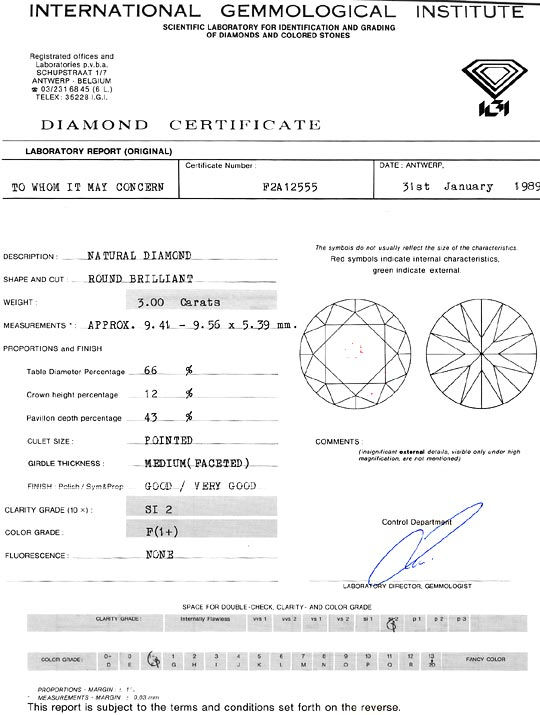 Foto 9 - Dreikaräter Diamant 3,00ct Brillant Top Wesselton F IGI, D6126