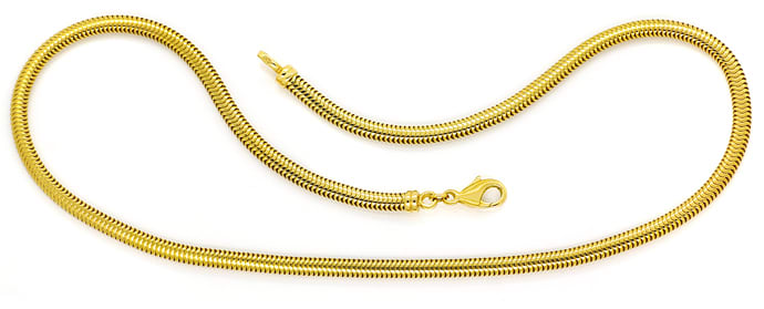 Foto 1 - Goldkette ovale Schlangenkette in massiv 585er Gelbgold, K3287