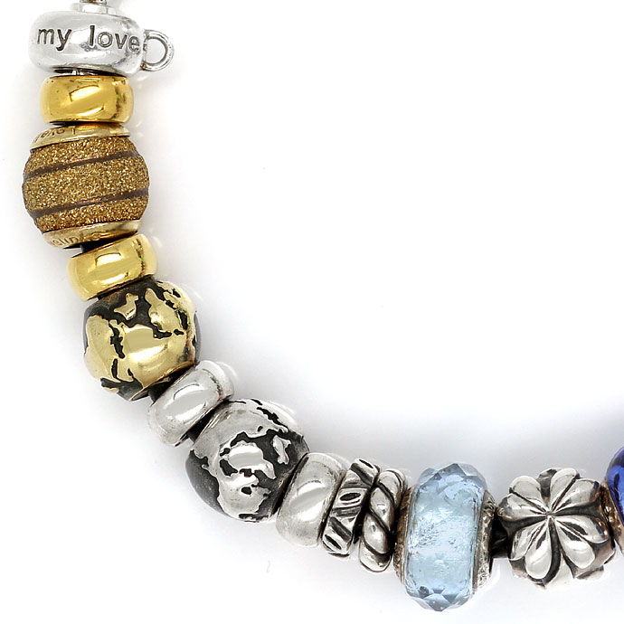 Foto 3 - Lovelinks Armband mit 20 verschiedenen Beads 925 Silber, R9195