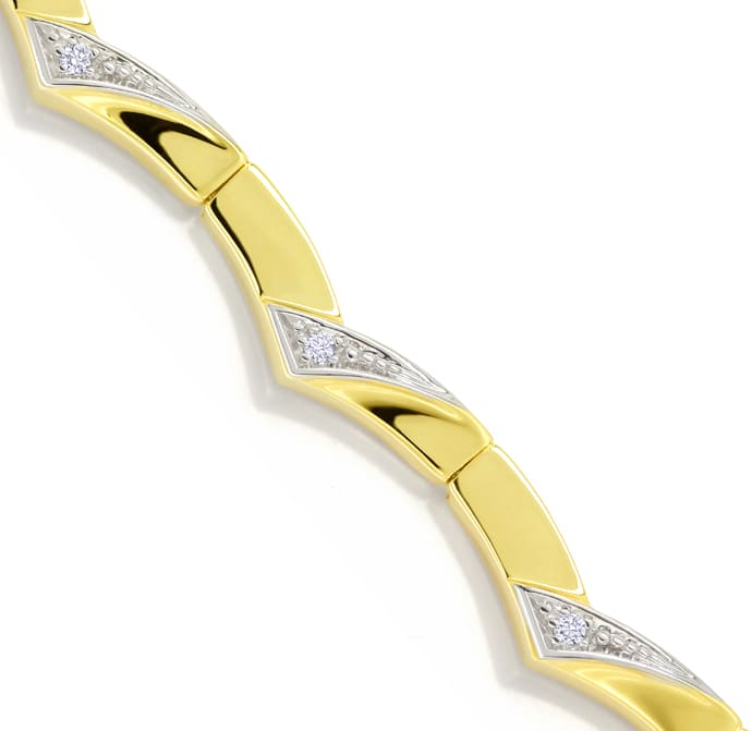 Foto 2 - Elegantes Damen Goldarmband mit lupenreinen Diamanten, S2222