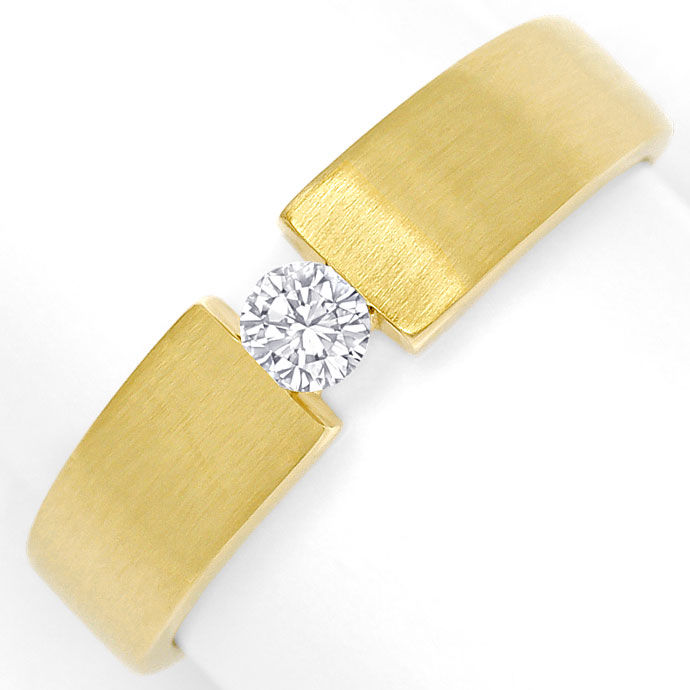 Foto 2 - Spann Ring mit 0,12ct Wesselton lupenrein, 585 Gelbgold, S9541